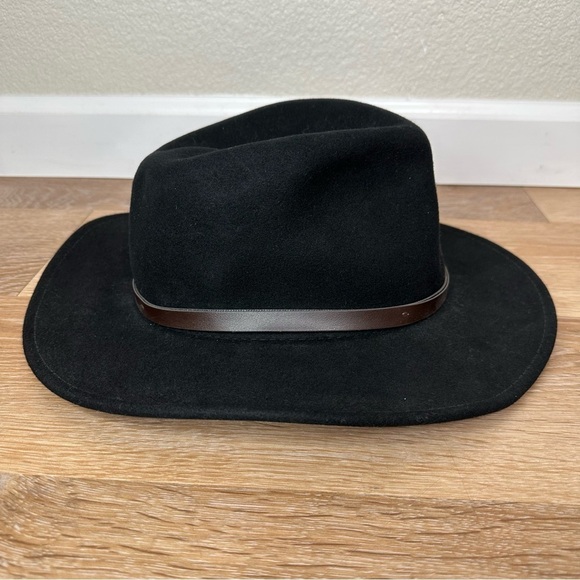 Dorfman Pacific Scala 100% Wool Black Western Hat, Size Medium - Picture 4 of 12